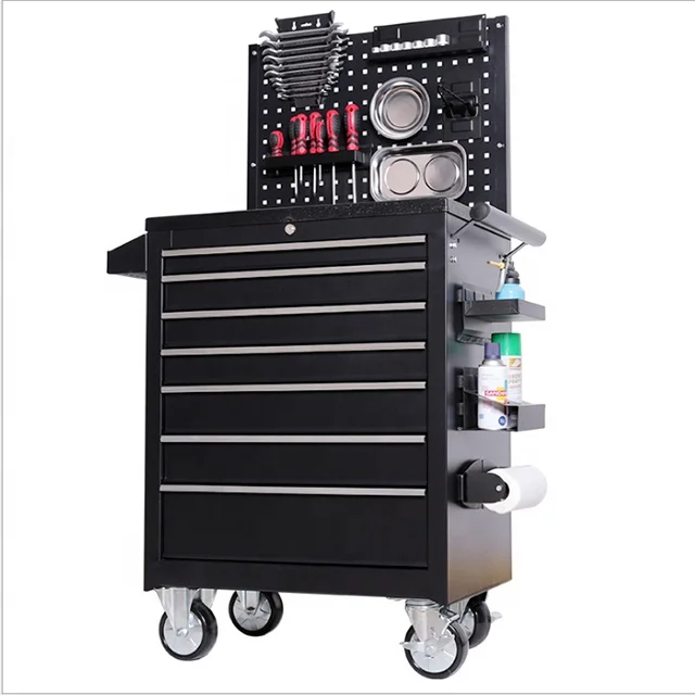 Workshop Equipment Metal Garage Storage Toolbox with Tools