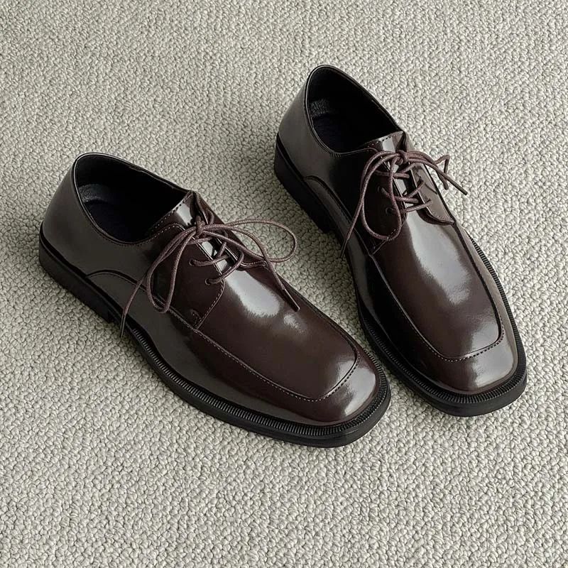 Classic Business Men's Dress Shoes Fashion Elegant Formal Wedding Shoes Men Black Lace Up Office Oxford Shoes for Men Luxury Men
