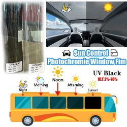 Solar Tint Photochromic Film Car home Building Window COLOR CHANGE Heat Rejection Sun Control Film Window Sticker UV Proof