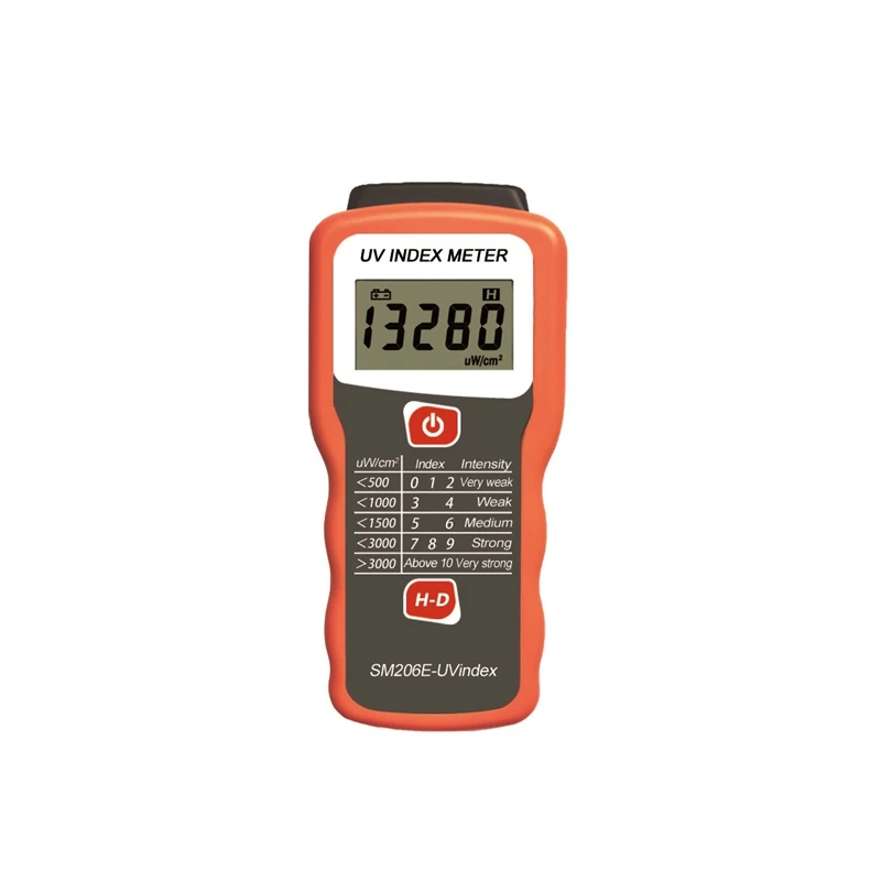 SM206E UV Index Meter Digtial Ultraviolet Radiation Intensity Tester UVA UVB In Sunlight Sunscreen Solar Film Blocking Detector