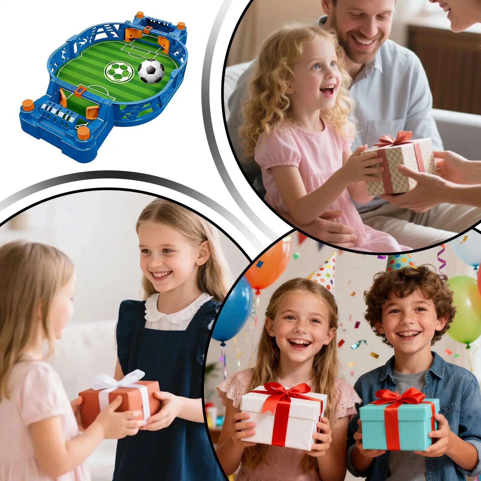 

Mini Football Table Interactive Small Portable Party Toys Tabletop Football Toys For Birthday Valentines Party Room Team Travel