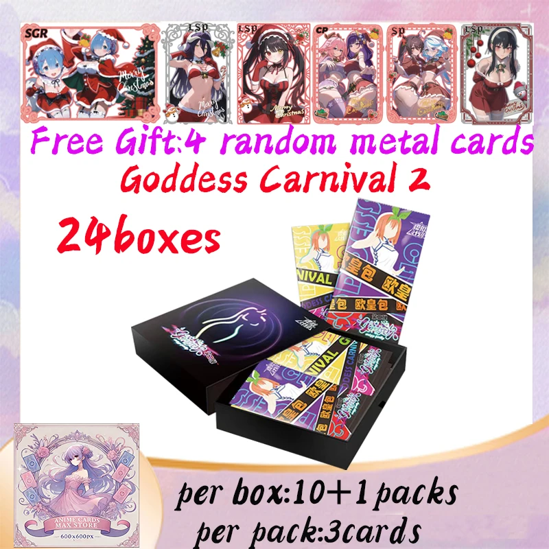 

Bargain Price Virtual Goddess Carnival 2 Goddess Collection Card Hobby Collectible Waifu Game Doujin CCG Booste Box Toy Gifts