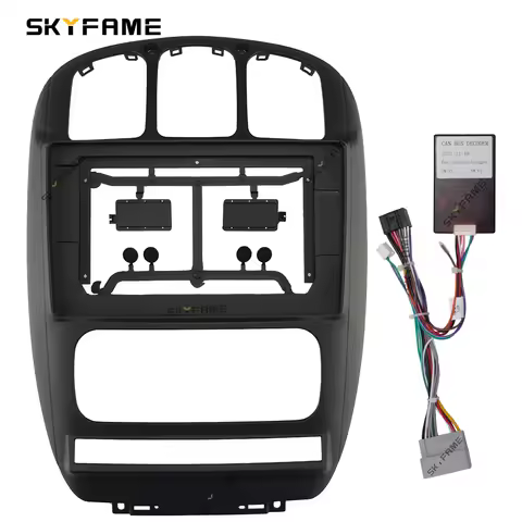 Car Fascia Frame Adapter Canbus Box Dash Fitting Panel Kit For Chrysler Grand Voyager Pacifica Town Country Dodge Caravan