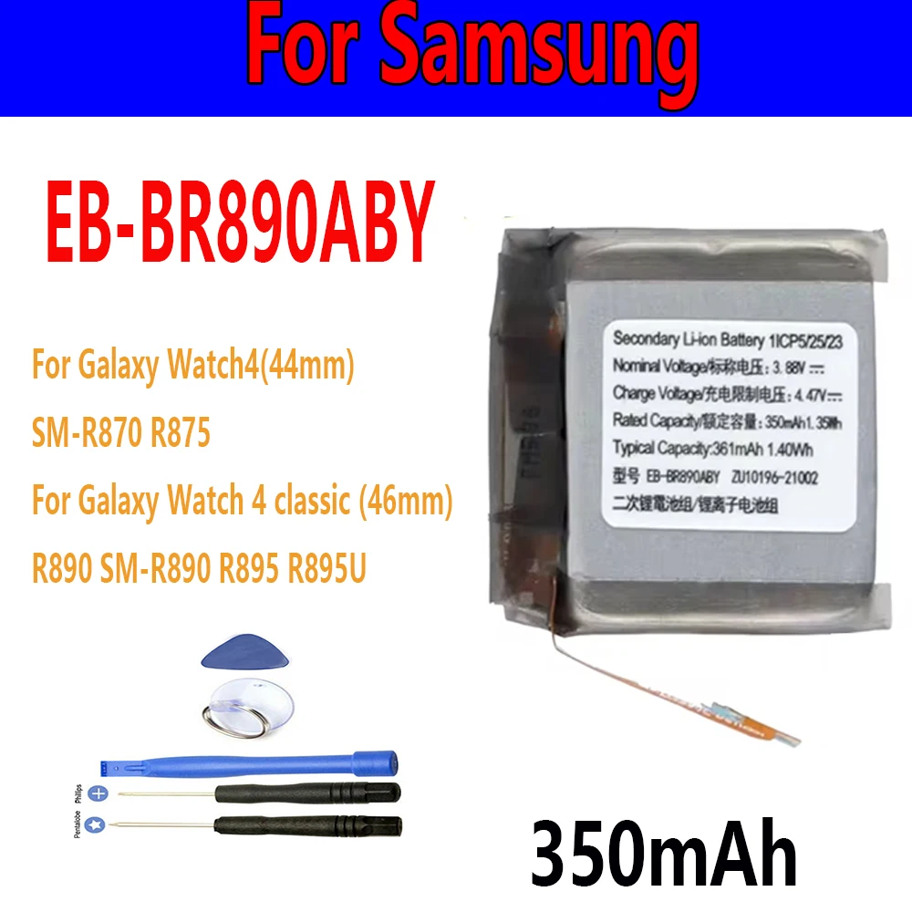 

EB-BR890ABY For SAMSUNG Watch 4 44MM SM-R870 R875 Watch 4 Classic 46MM R890 SM-R890 R895 R895U+free tool