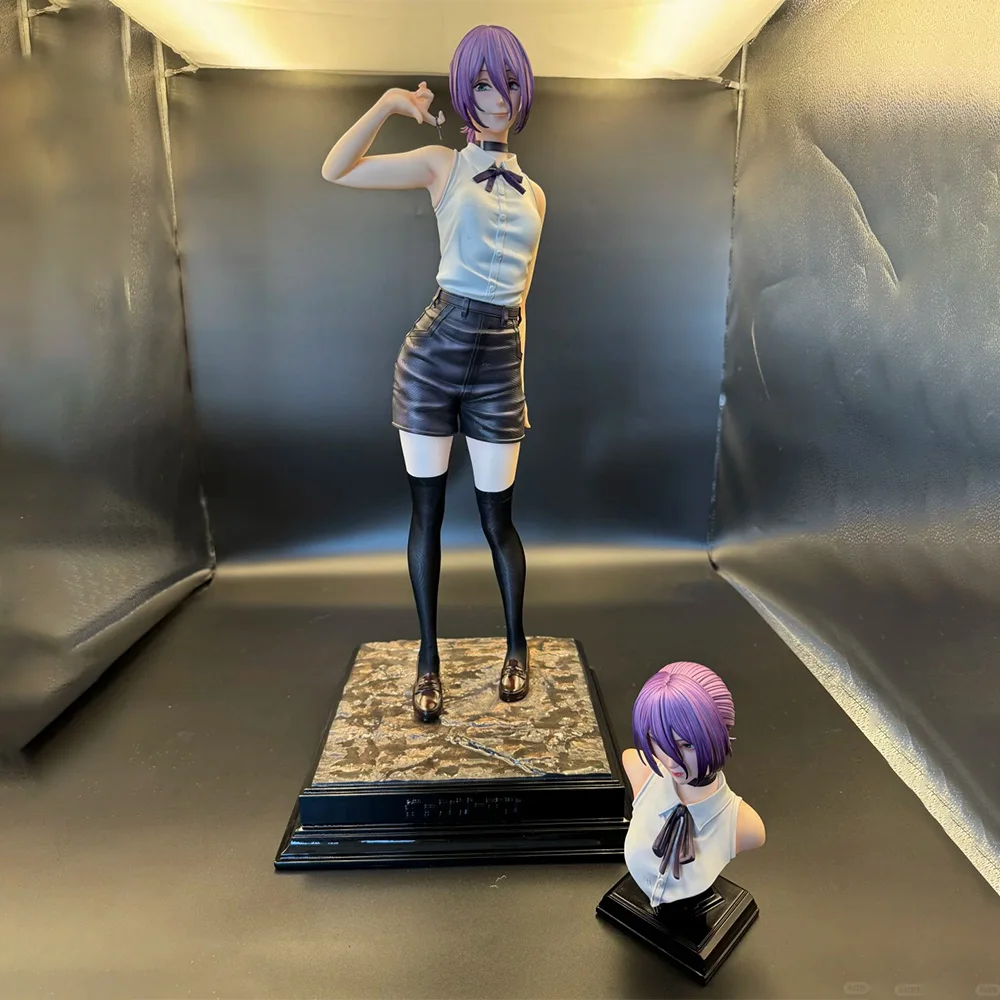 بالمنشار رجل ريز ريس الشيطان سلسلة مثير فتاة بولي كلوريد الفينيل تمثال أنيمي تمثال نموذج سطح المكتب حلية جمع اللعب هدايا عيد الميلاد #1