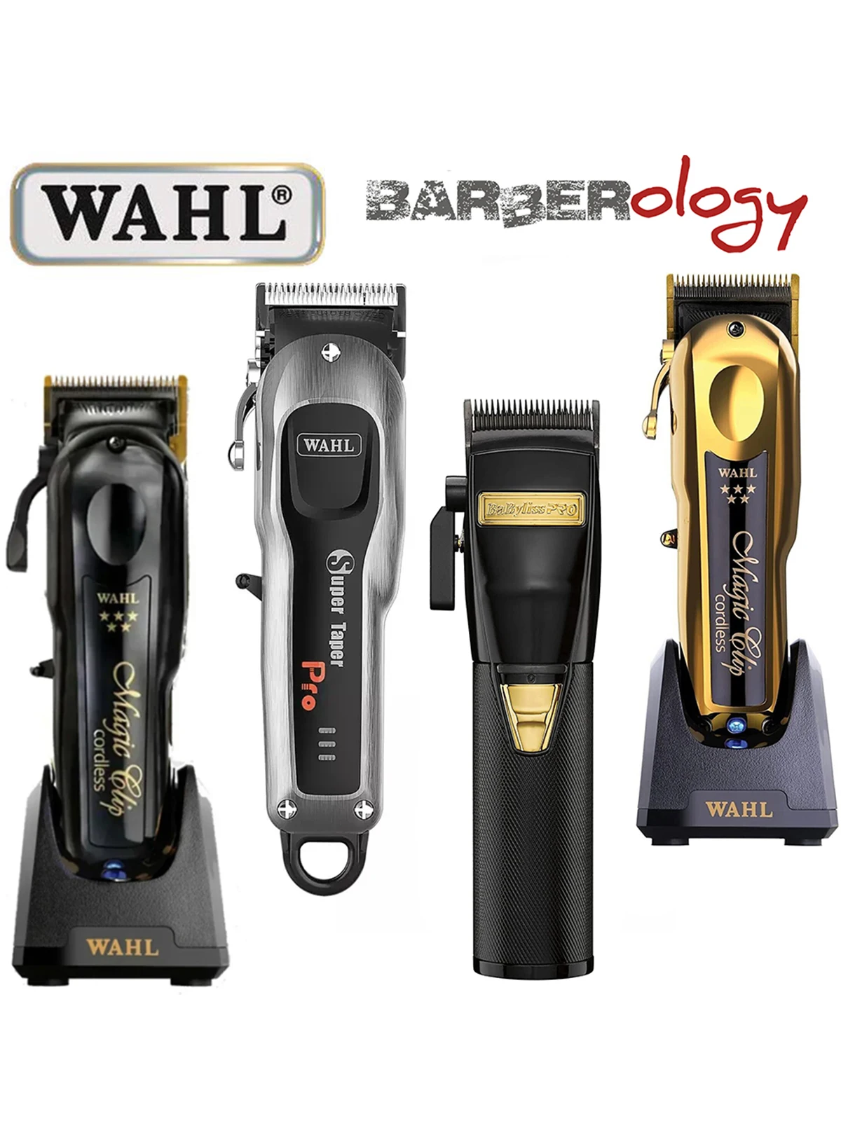 Wahl Barber Combo Kit 5 Star Series Cordless Magic Clip Detailer Li Professional Hair Clippers