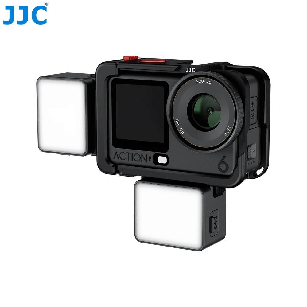 JJC Schnellverschluss-Mini-Fülllicht für DJI Action 6, Osmo Nano, IPX5, wasserdichtes Selfie-Licht, magnetische Fotografie-Füllbeleuchtung