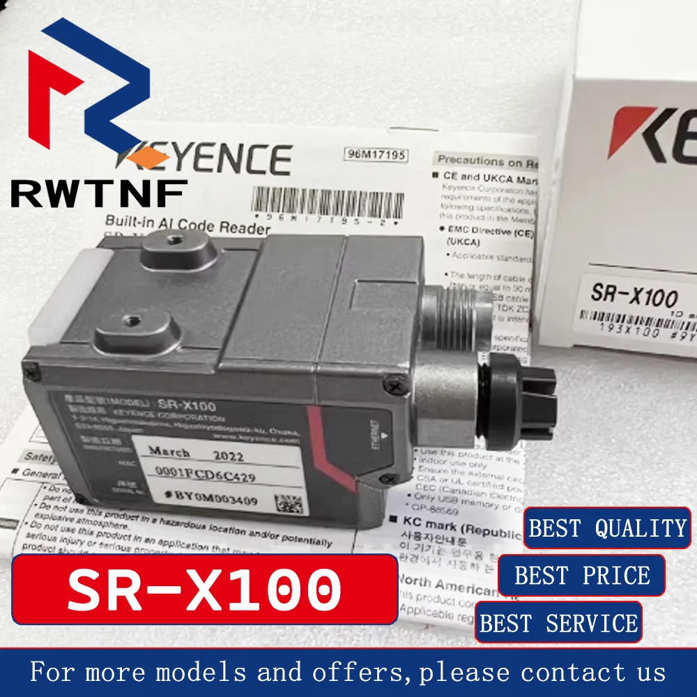 Sensor pembaca kode batang SR-X100 KEYENCE asli baru, 100% stok gudang asli