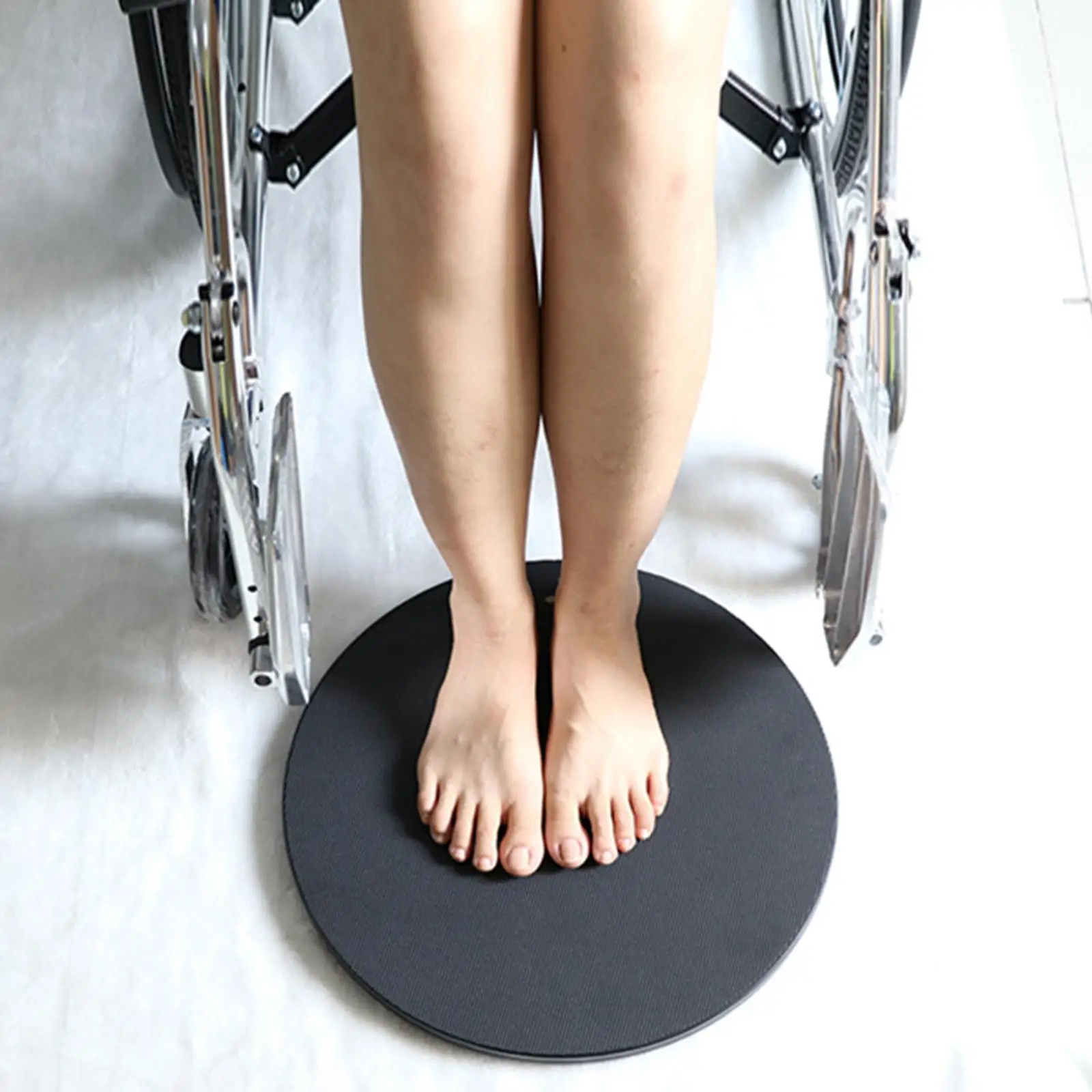 

Patient Transfer Board, 40cm Diameter 360 Degree Rotation Non Slip Mobility Standing Device for Handling Aid Moving Seniors