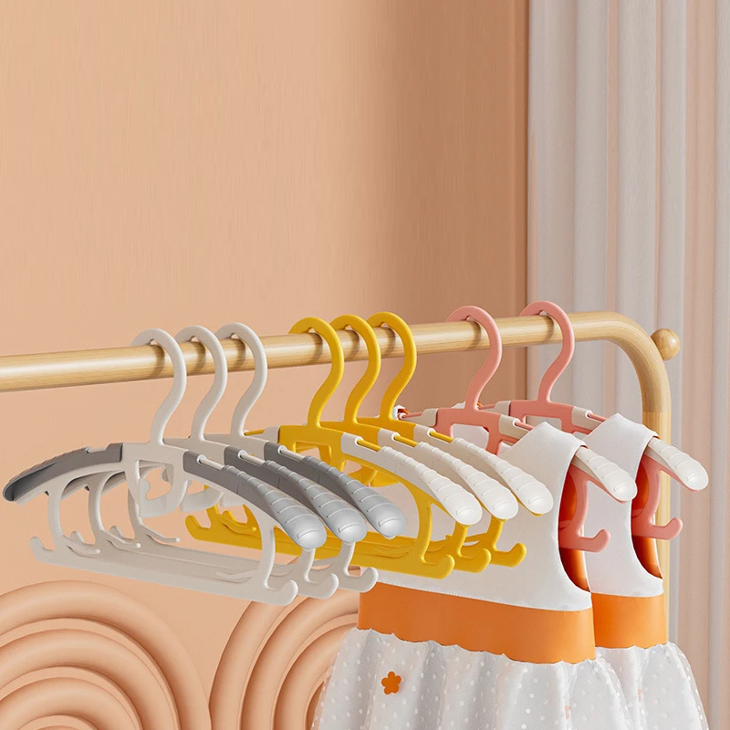 

5pcs Small Telescopic Clothes Drying Rack Traceless Hanging Hanger Efficient Space-Saving Indoor Outdoor Clothes