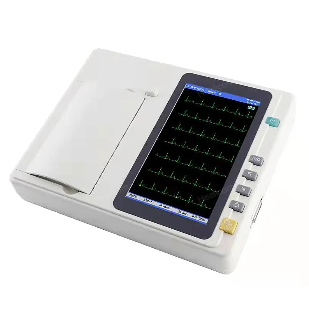 High Resolution 7 Inch Color Touch screen Digital  Electrocardiograph Machine