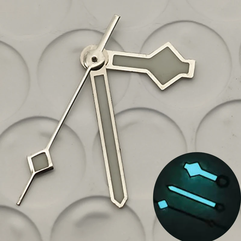 

NH35 Snowflakes Watch Hands Blue Luminous Pointer For 4R35 4R36 NH35 NH36 7S Movement SRPD SKX007 SKX009 Watch Hand Kit