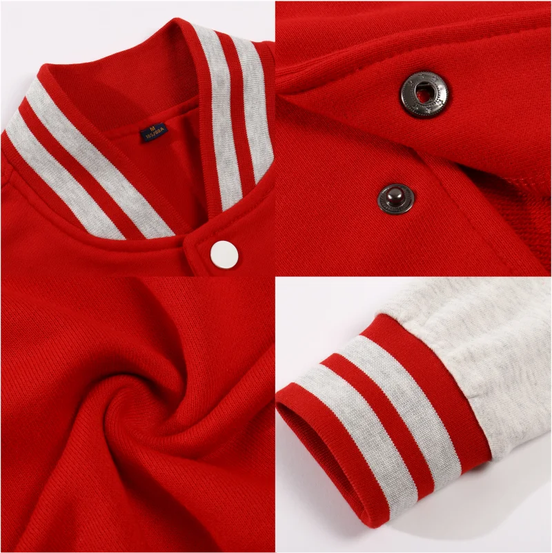 Woll-Baseballjacke, individuelle Catering-Arbeitskleidung, individuelle Muster, individuelles Logo