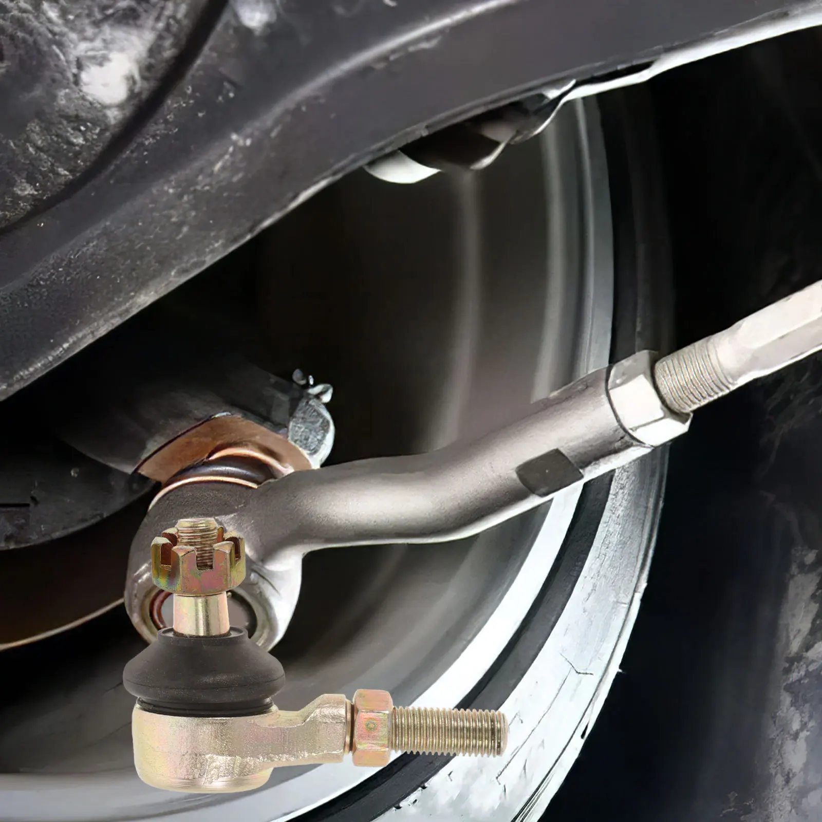 

5Pcs Go Kart Steering Rods Castle Nut Kit Durable Suspension Stem Replacement Motorcycle Atv Parts Fishing Reel Handle Cap