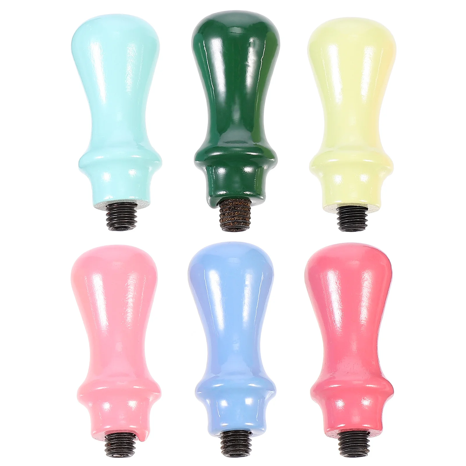 

6Pcs Universal Wax Seal Stamp Handle Replacement Easy Install DIY Crafts Accessories Kit for Wedding Invitation