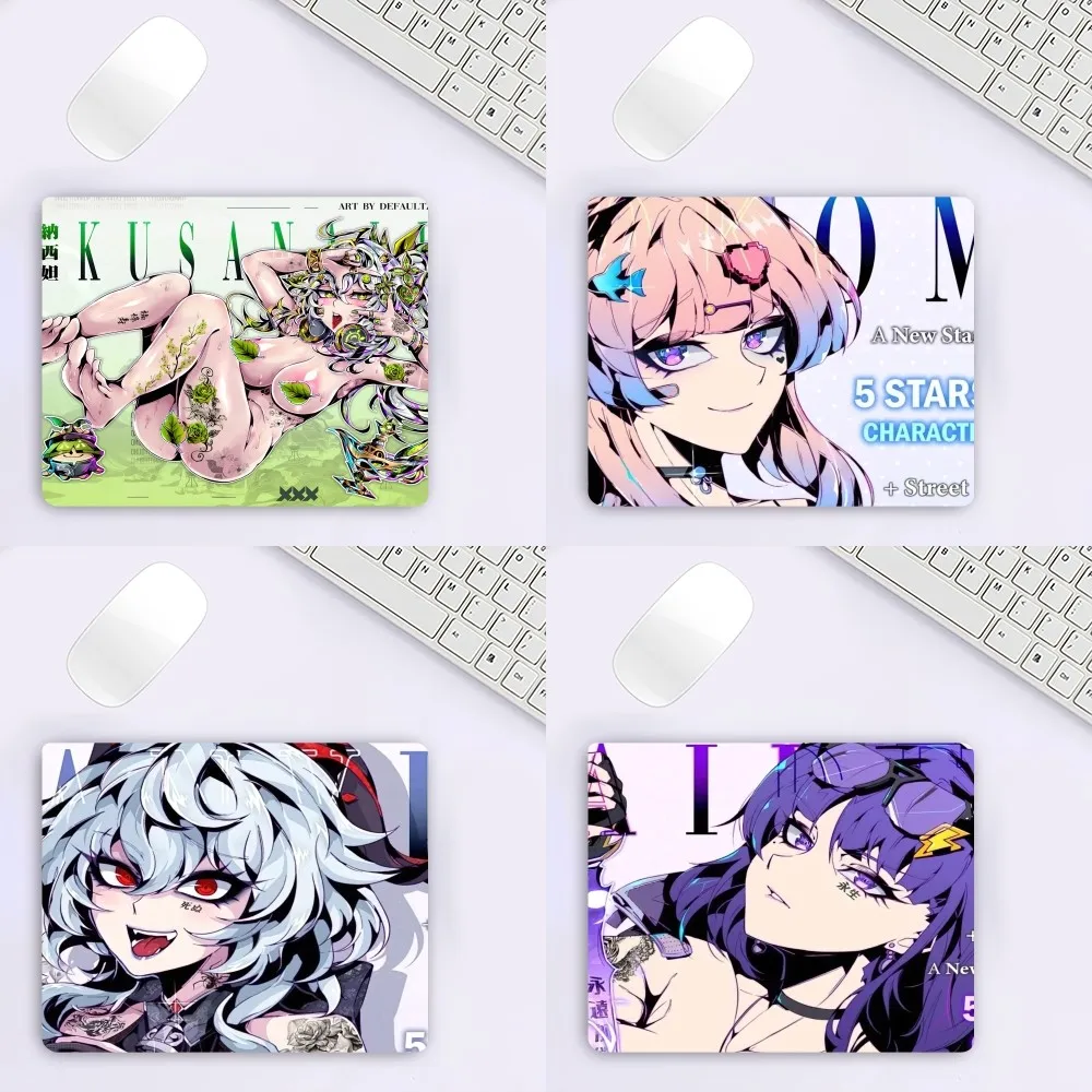 Коврик для мыши Star Rail Genshin с изображением девушек, Hentai, для офиса, большой коврик для мыши, ПК, для маленьких компьютерных игр, клавиатуры, резиновый нескользящий коврик для мыши