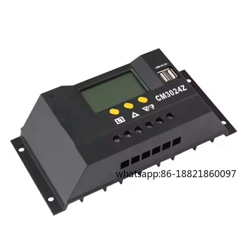 

CM3024 30A 40A charger controller 12V/24V automatic recognition dual Usb Pwm generator controller