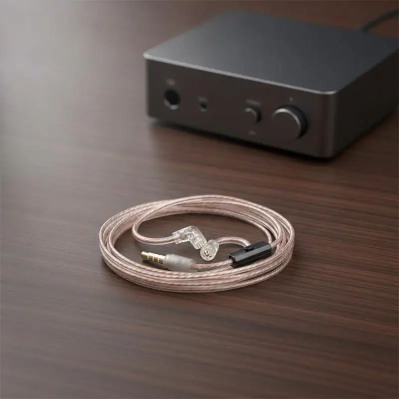 KZ High Purity OFC Dual Parallel Earphone Upgrade Cable Boost Sound Quality for ZST EDC ZSN Pro