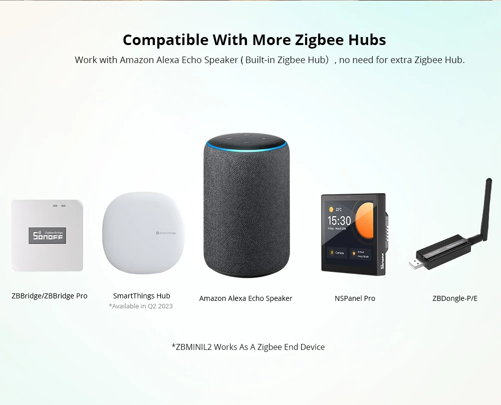 Sonoff ZBMini L2 Zigbee Mini-Schalter Ohne Neutralleiter Erforderlich Zigbee 3.0 Smart Switch Via EWelink Zigbee Bridge Zigbee Dongle E – Detail 9