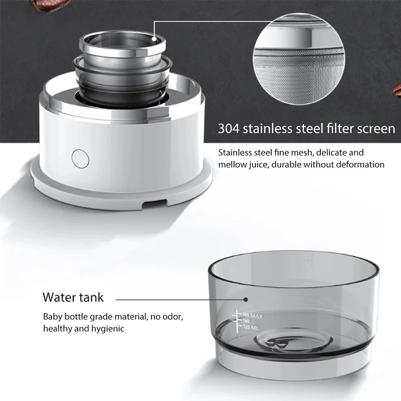Mini Coffee Machine Hand-Pressed Coffee Maker Coffe Brewer Grinder Automatic Hand Drip Coffe Americano Maker Coffeeware Gift