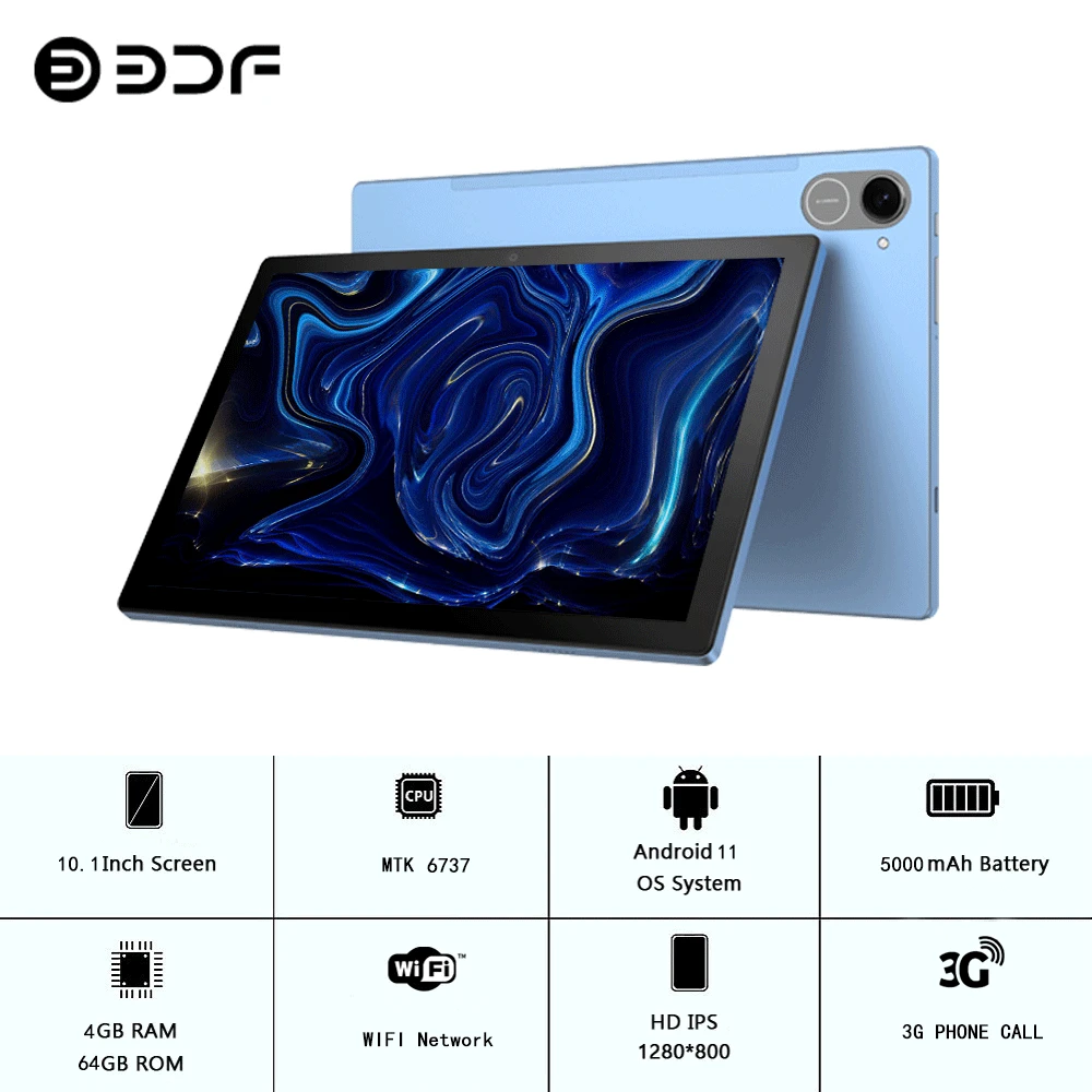 Imagem -05 - Tablet Bdf-android com Câmera Dupla Lcd de 101-polegada Wifi 3g Gsm Tela Ips 1280x800 8gb de Ram 64rom 5000mah Bateria