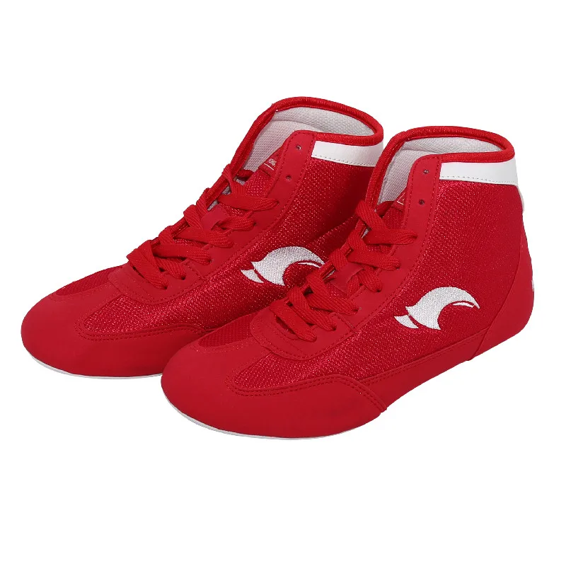 HONG GANG men，women，child boxing shoes Rubber outsole breathable Wrestling shoes Women wrestling costume shoes for wrestling