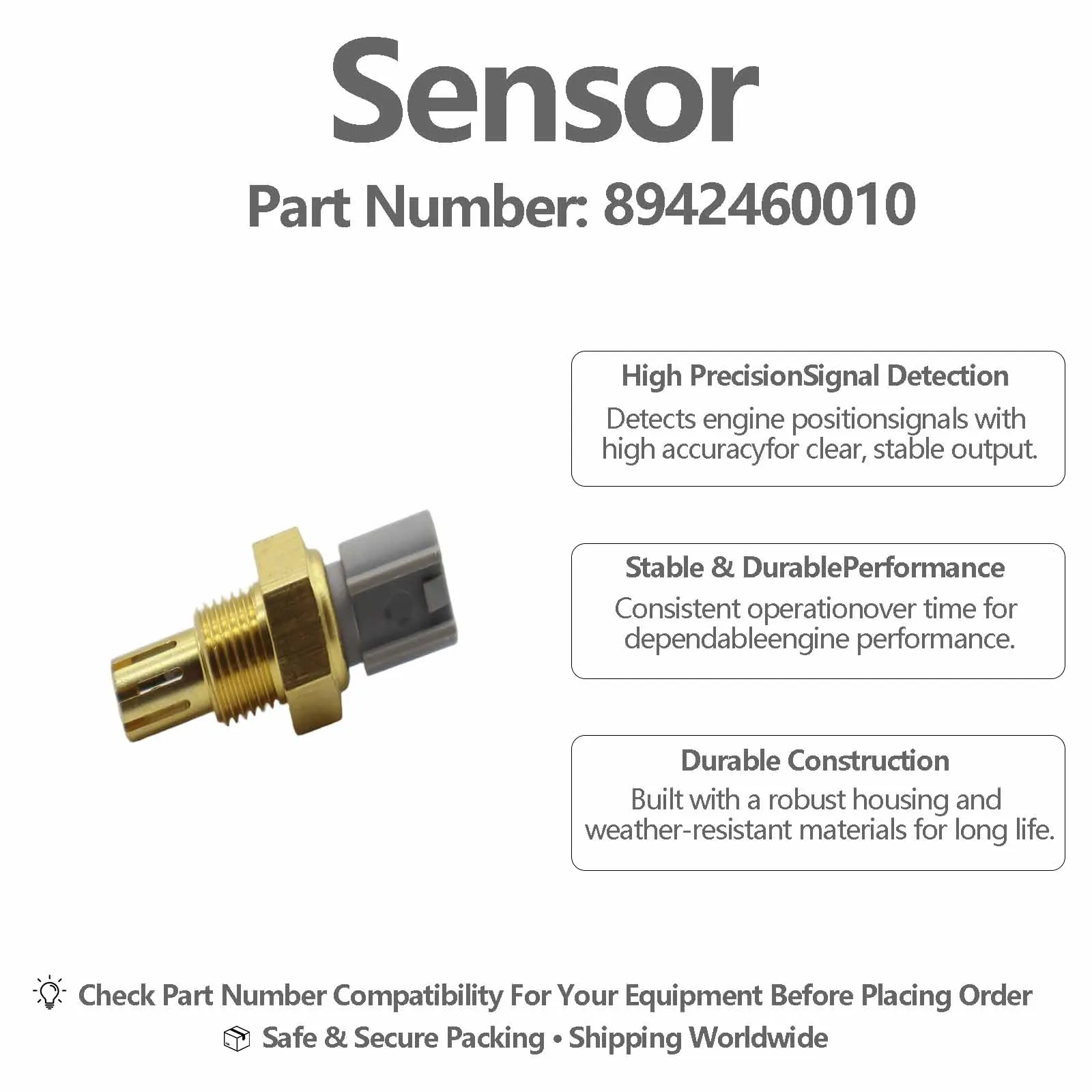 8942460010 Sensor For Construction machinery parts