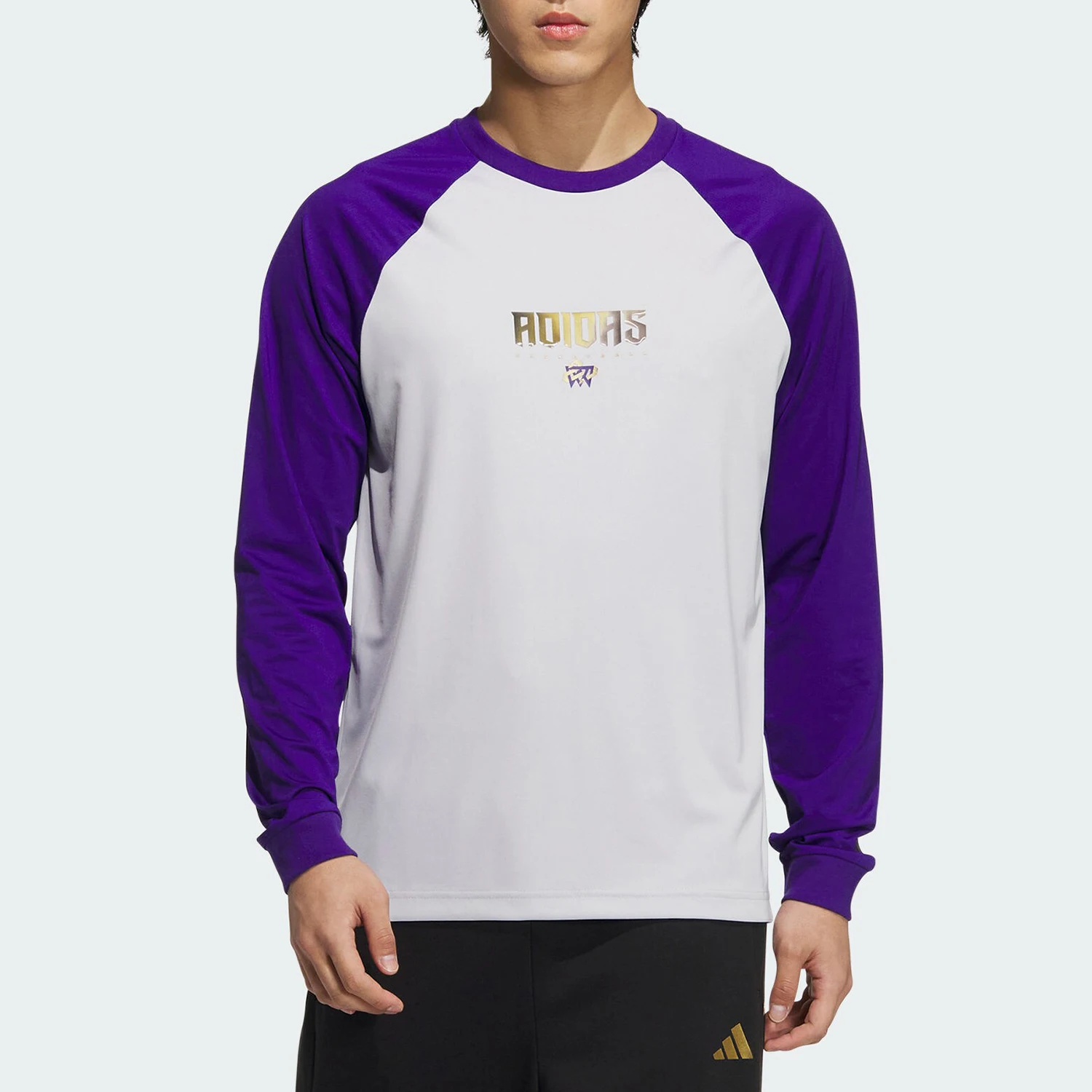 

Adidas genuine BB LNY ST SHIRT Men's Round Neck Long-Sleeve T-Shirt JM5677