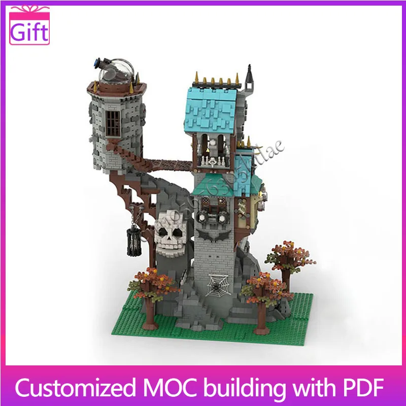 3872 أجزاء Moc الجمجمة برج المراقبة وحدات نموذج اللبنات لتقوم بها بنفسك مجموعات التعليم الجمعية الطوب لعب الاطفال هدايا عيد الميلاد #1
