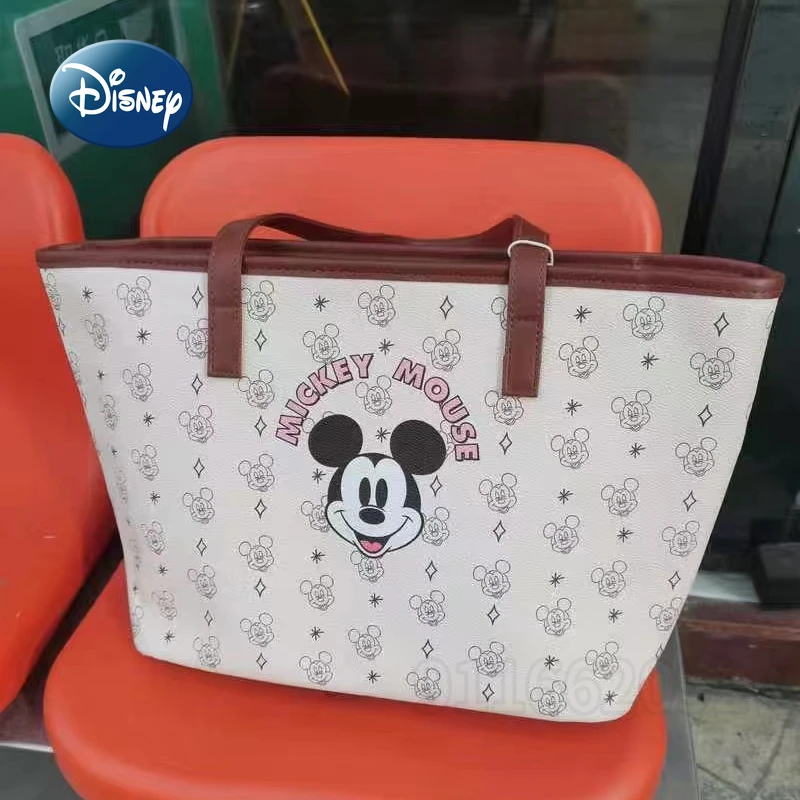 Disney Mickey New Women\'s Handbag Luxury Brand Original Women\'s Shoulder Bag Cartoon Women\'s Bag Large Capacity High Quality