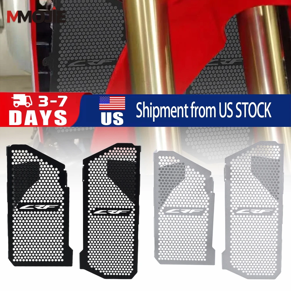 

FOR HONDA CRF450L CRF450X CRF450RL 2019 - 2024 2023 2022 2021 2020 Radiator Guard Grille Shield Protector Mesh Cover Motorcycle