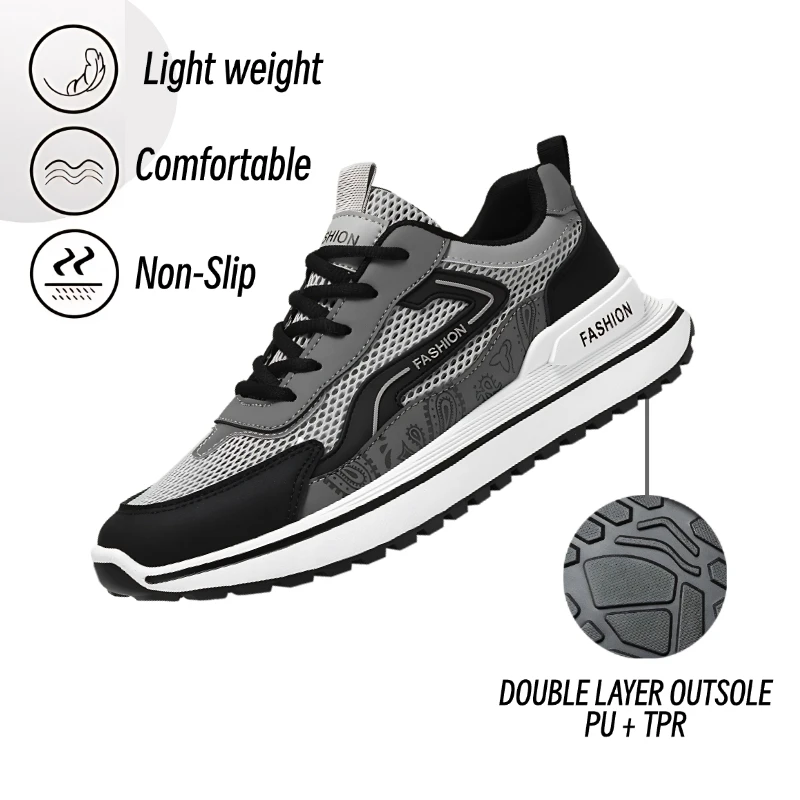 

Men's Athletic Running Tennis Shoes Gym Workout Cross-Training Comfortable Breathable Walking Sneakers trainers for man