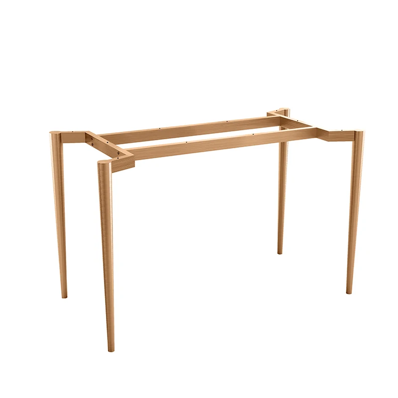 Piedini per tavolo da pranzo personalizzati in lastra di roccia di marmo in acciaio inossidabile, staffe per piedi in metallo,