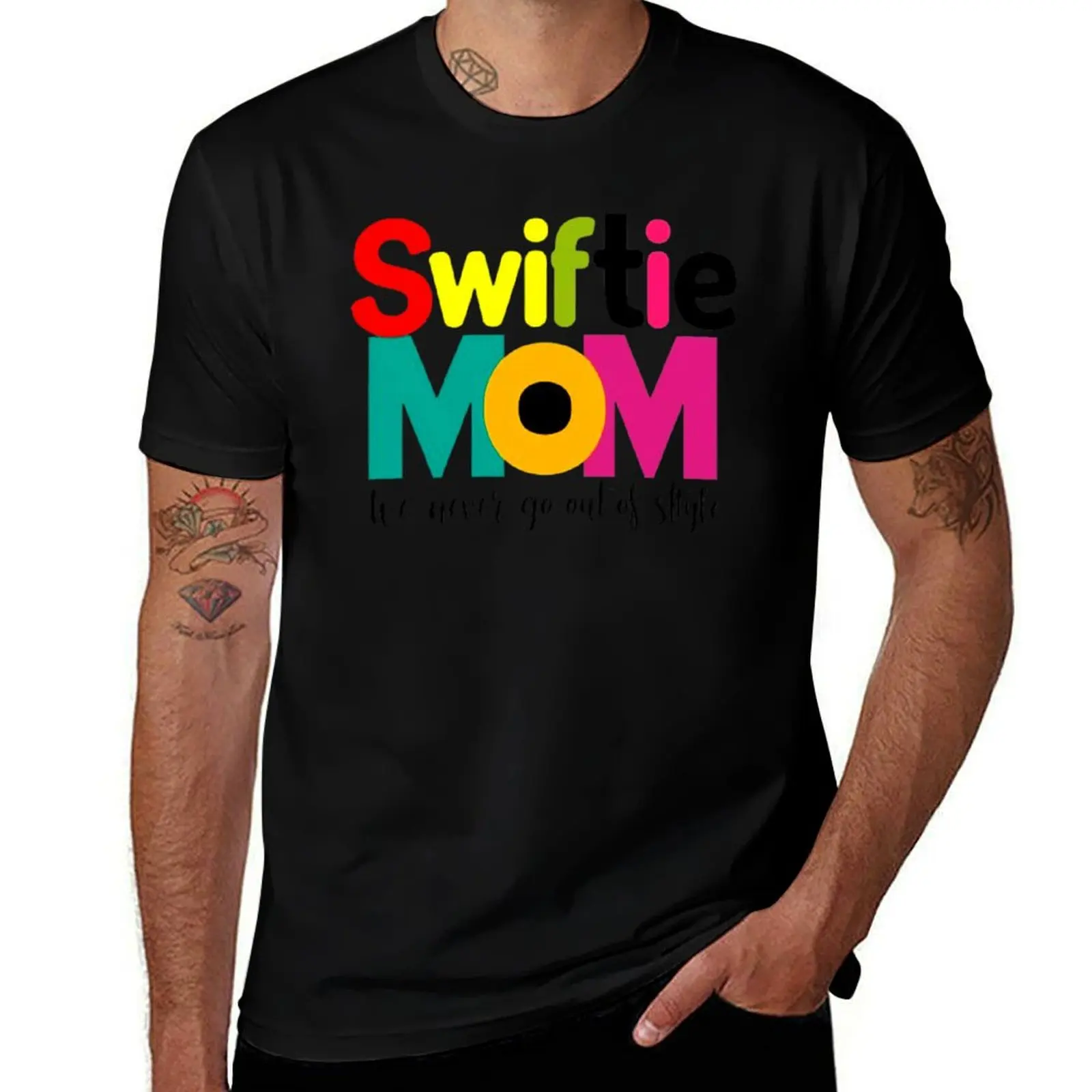 

swiftie mom T-Shirt Fashion Casual Short Sleeve T-Shirt