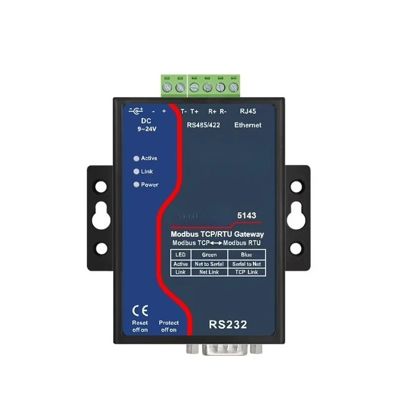 serial service converter Ethernet RJ45 TCP IP to  RS232 RS485 422 serial service converter 5143