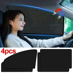 Magnetic curtain protection cover, car window sunshade, summer UV protection, car side front and rear window mesh fabric, car
