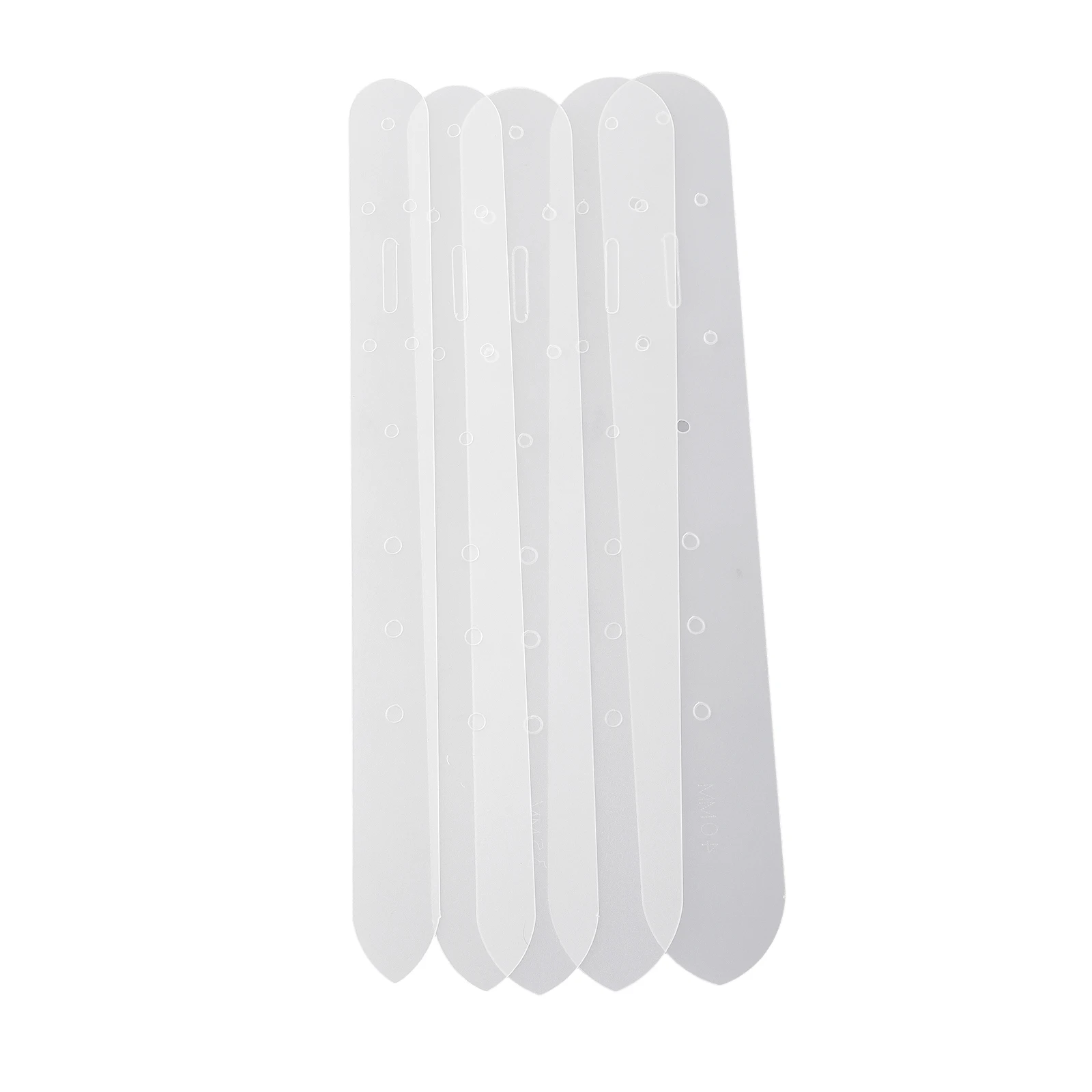 5Pcs Plastic Leather Punch Hole Templates Tools for Belt Buckle Head End Orientate Use in Leather Craft Projects