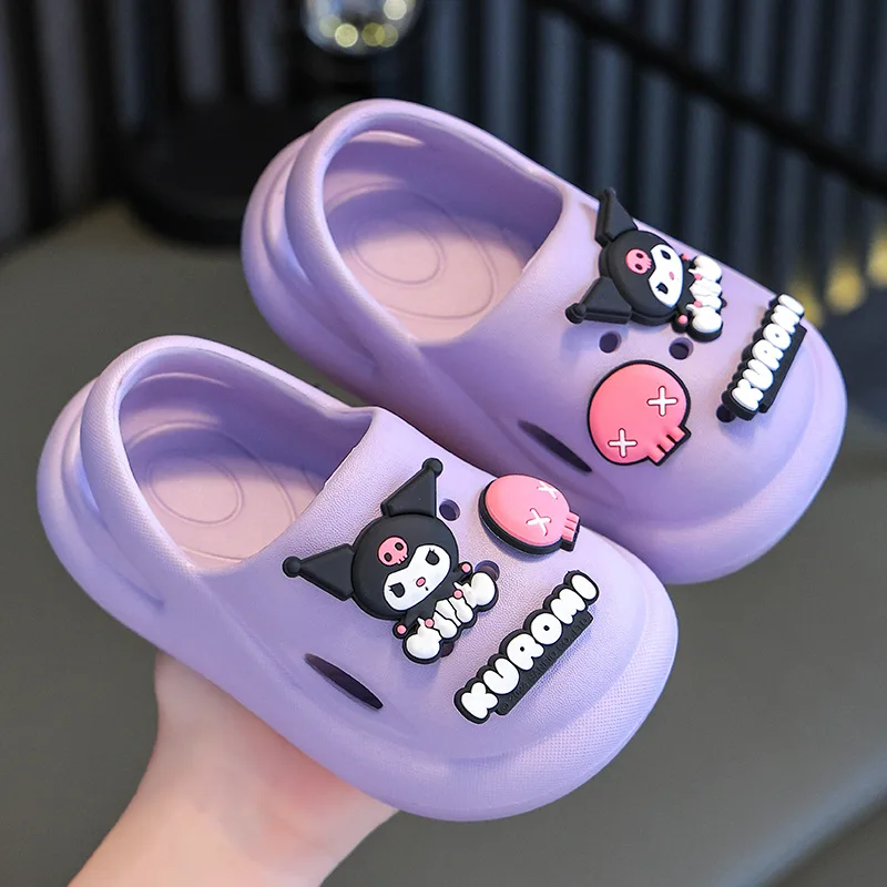 Sanrio Summer Children\'s Slipper Kids Sandals Girls Boys Garden Shoes Waterproof Non-slip Slippers Beach Hole Shoes