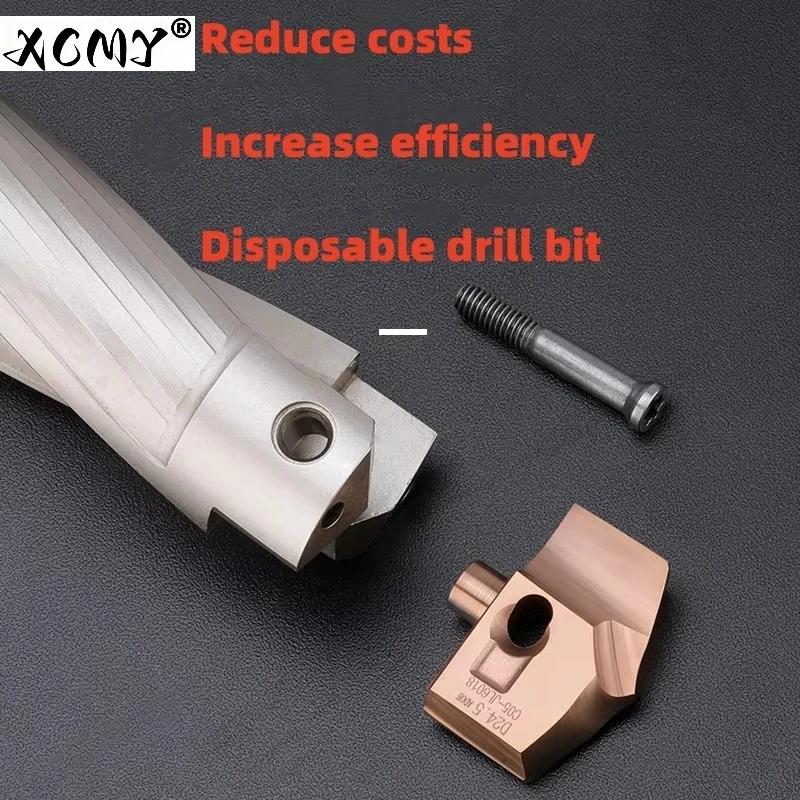 3D, 5D, 8D, 10D Deep Hole Drill Bits, HCD and JCD Series Holders Can Replace Indexable Drill Bits for Efficient Processing