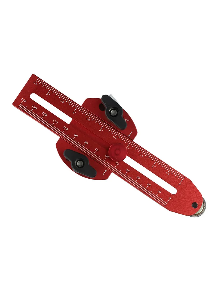 Используется в мастерских 18,5 см х 9 см 7,28 х 3,54 дюйма Регулируемая направляющая для узкой резки полос Регулируемая направляющая для деревообработки Регулируемая направляющая для рифвания