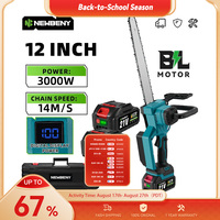 NEWBENY 12 Inch Brushless Electric Saw Cordless Efficient Garden Woodworking Cutting Power Tool For Makita 18-21V Battery Pin
