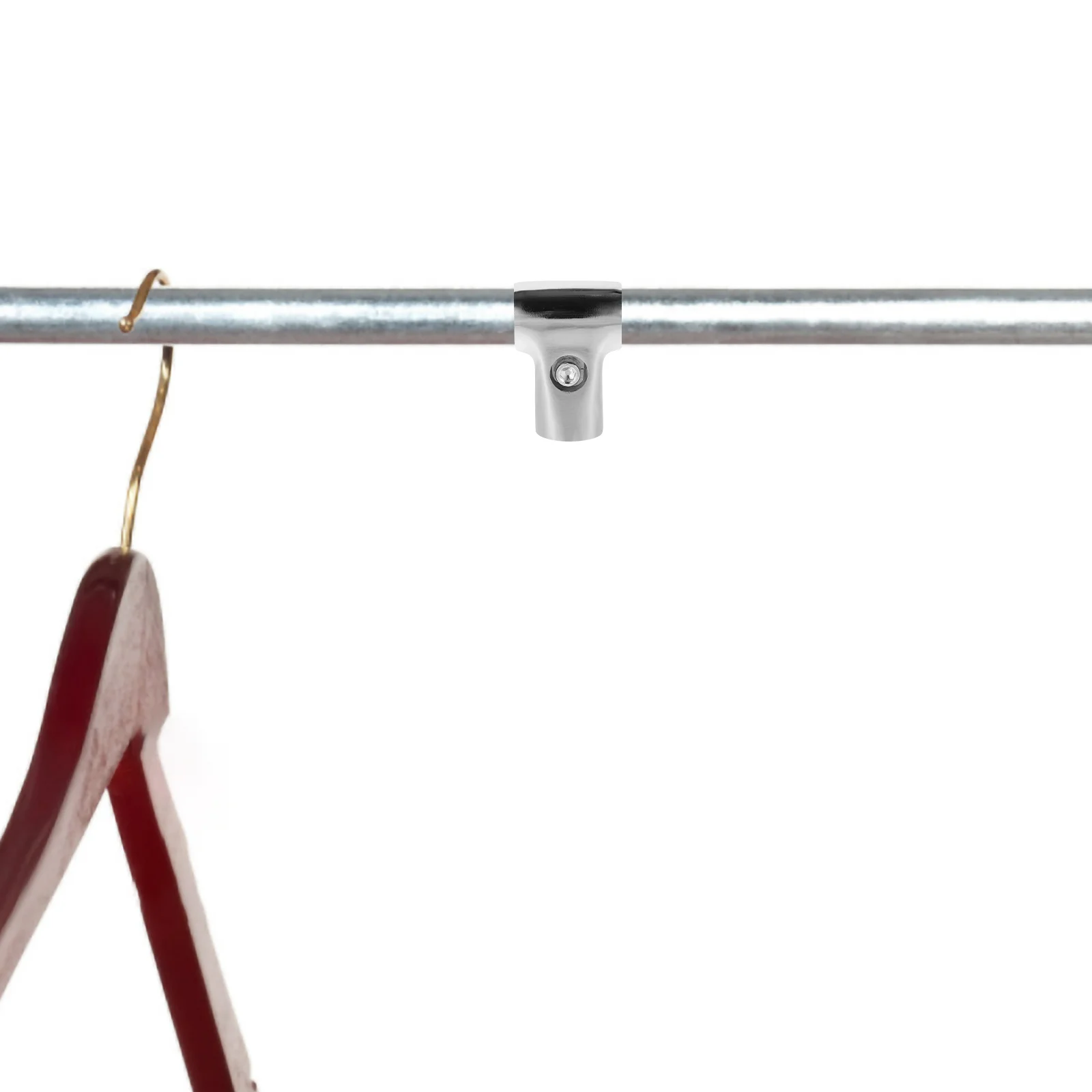 

2Pcs Stainless Steel Connectors T-Shaped Joints Easy Install for Greenhouse Shelves Drying Racks Structural Connector