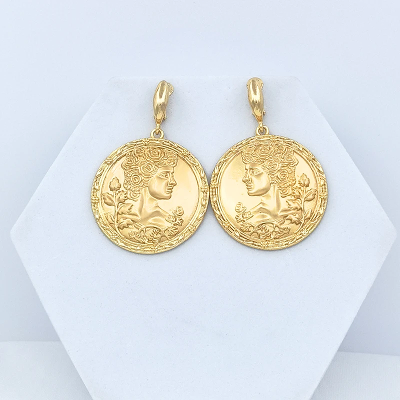 Brazilian Necklace And Earrings For Women Maria Avatar Pendant Wedding Jewelry Sets Gift Trendy Party Engagement Gifts