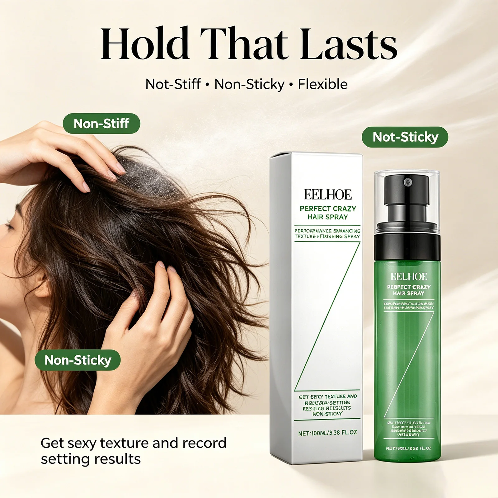 Perfect Crazy Hairspray – Performance-Enhancing Texture & Finishing Spray, Oil Control & Volumizing, Long-Lasting Flexible Hold