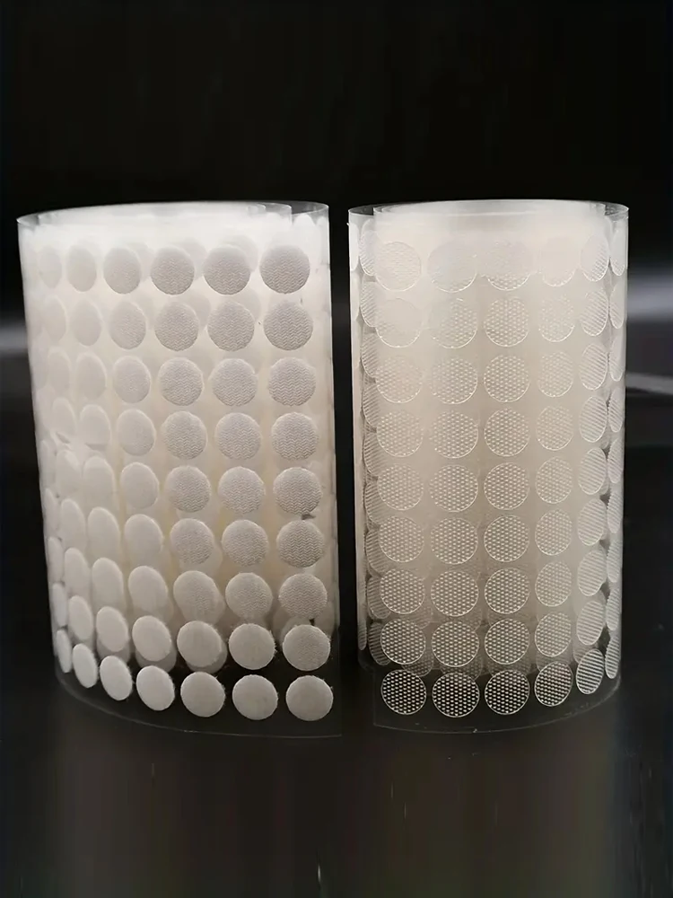 10mm 500 Pairs of Round Ultra-thin Transparent Strong Kindergarten Self-adhesive Wall Stickers Tape Magic Tape