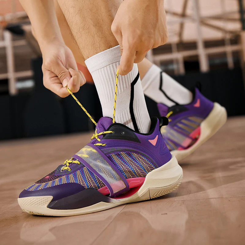 

Новинка 2024, мужские и женские баскетбольные кроссовки, спортивная обувь с мягкой подкладкой, дышащие баскетбольные кроссовки, нескользящая спортивная обувь