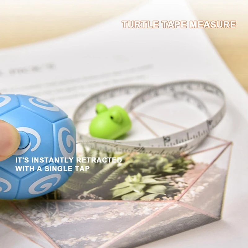 2PCS Turtle Tape Measure, Turtle Fabric Tape Measure, Turtle Plastic Multifunction Tape Measure, Sewing Tape Measur