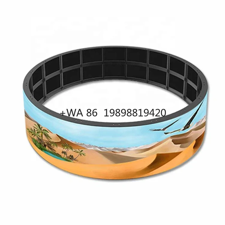 Video Wall Cylinder Column Flexible Soft Led Module Bending Curved P1.86 P2 P2.5 P3 P4 P5 Led Display Screen customize