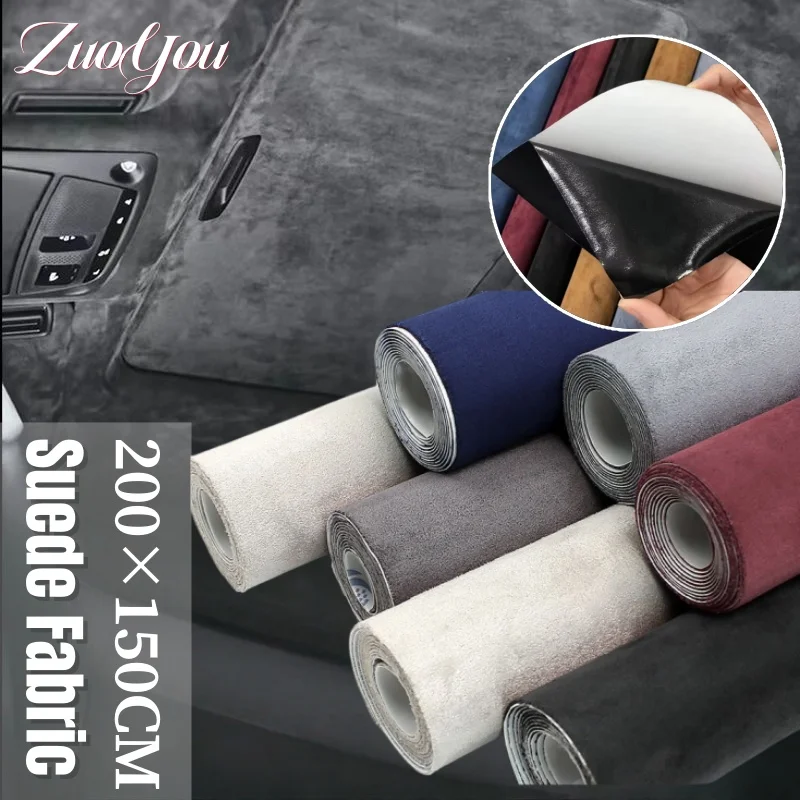 

Quality Suede Fabric Self-adhesive for Car Interior Modification Door Panel Suede Wrap Car Stickers DIY Refurbish Leather Repair