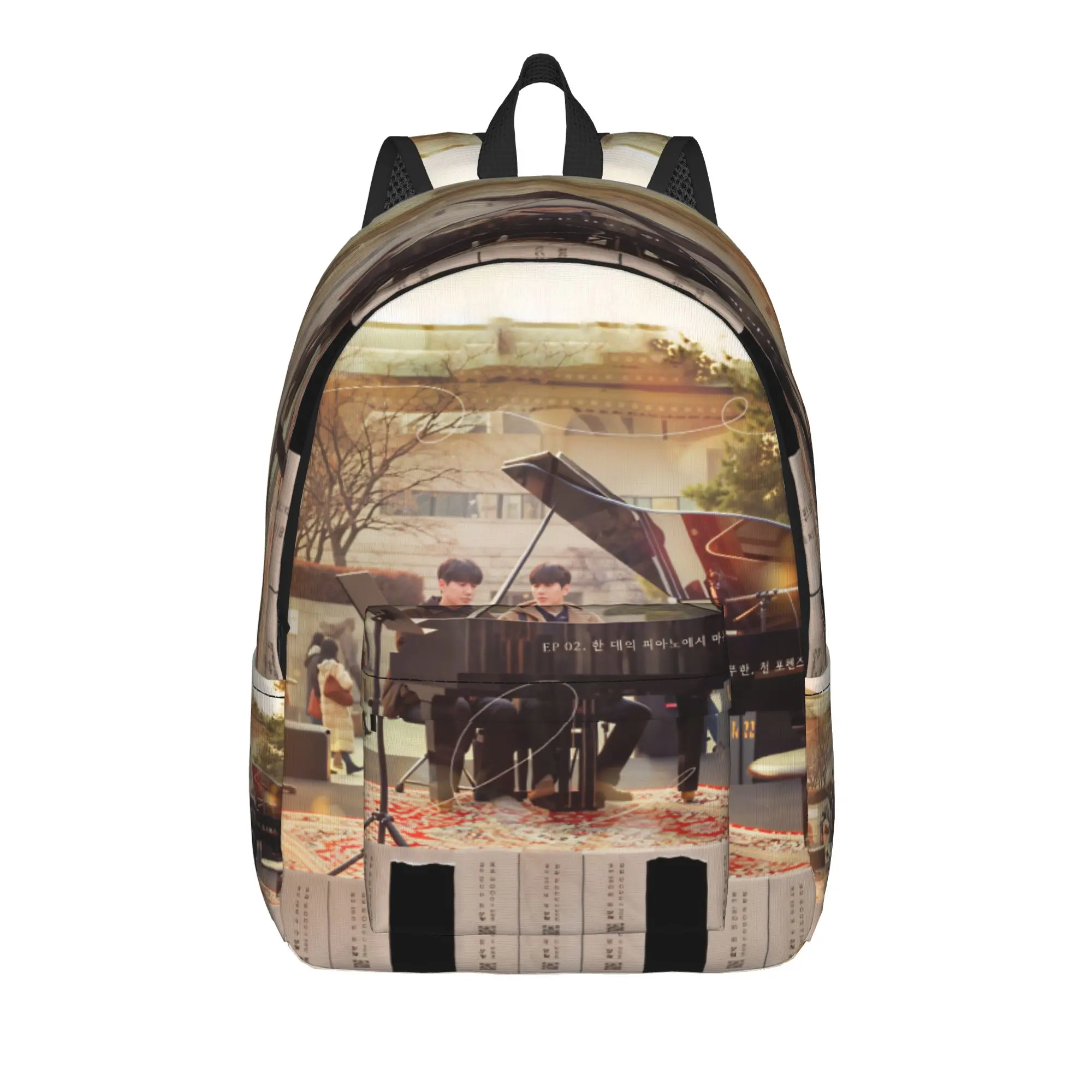 Kdrama Four Hands Two Sonatas Backpack  Aesthetic Backpacks Male University Soft High School Bags Custom Rucksack
